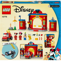 LEGO 10776 Disney Mickey and Friends Fire Engine & Station Building Toy for Kids 4 + Years Old, with Minnie Mouse Firefighter, New 2021