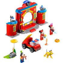 LEGO 10776 Disney Mickey and Friends Fire Engine & Station Building Toy for Kids 4 + Years Old, with Minnie Mouse Firefighter, New 2021