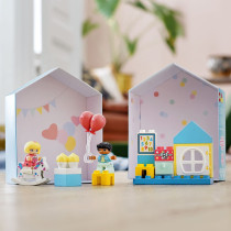 LEGO 10925 DUPLO Town Playroom Playable Dolls House Box for Toddlers 2+ Year Old, Large Bricks Learning Toy