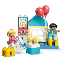 LEGO 10925 DUPLO Town Playroom Playable Dolls House Box for Toddlers 2+ Year Old, Large Bricks Learning Toy