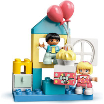 LEGO 10925 DUPLO Town Playroom Playable Dolls House Box for Toddlers 2+ Year Old, Large Bricks Learning Toy
