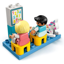 LEGO 10925 DUPLO Town Playroom Playable Dolls House Box for Toddlers 2+ Year Old, Large Bricks Learning Toy