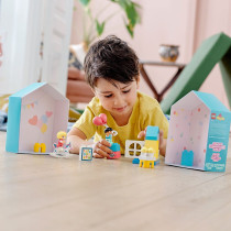 LEGO 10925 DUPLO Town Playroom Playable Dolls House Box for Toddlers 2+ Year Old, Large Bricks Learning Toy