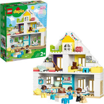 LEGO 10929 DUPLO Town Modular Playhouse 3in1 Set, Dolls House for 2+ Year Old Girls and Boys with Figures and Animals for Toddlers