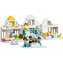 LEGO 10929 DUPLO Town Modular Playhouse 3in1 Set, Dolls House for 2+ Year Old Girls and Boys with Figures and Animals for Toddlers