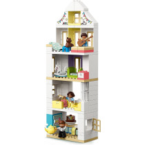 LEGO 10929 DUPLO Town Modular Playhouse 3in1 Set, Dolls House for 2+ Year Old Girls and Boys with Figures and Animals for Toddlers