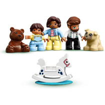 LEGO 10929 DUPLO Town Modular Playhouse 3in1 Set, Dolls House for 2+ Year Old Girls and Boys with Figures and Animals for Toddlers