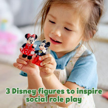 LEGO 10941 Duplo Disney Mickey & Minnie Birthday Train Toy For Toddlers With Cake And Balloons