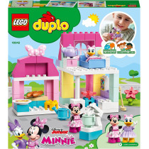 LEGO 10942 DUPLO Disney Minnie's House and Cafe Dollhouse with Minnie Mouse and Daisy Duck, Building Toy for Toddlers 2+ Years Old, New 2021