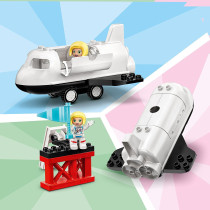 LEGO 10944 DUPLO Town Space Shuttle Mission Rocket Toy, Set for Preschool Toddlers Age 2+ with Astronaut Figures