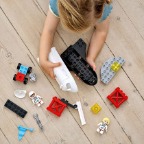 LEGO 10944 DUPLO Town Space Shuttle Mission Rocket Toy, Set for Preschool Toddlers Age 2+ with Astronaut Figures