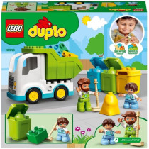 LEGO 10945 DUPLO Town Garbage Truck and Recycling Educational Toy for 2 + Year Olds, Preschool Learning Set for Toddlers, New 2021