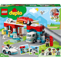 LEGO 10948 Duplo Car Park And Wash Set, Toy For Toddlers 2 + Years Old With Garage, Petrol Station & PUSh Along Car, New 2021