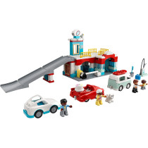 LEGO 10948 Duplo Car Park And Wash Set, Toy For Toddlers 2 + Years Old With Garage, Petrol Station & PUSh Along Car, New 2021