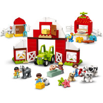LEGO 10952 Duplo Town Barn, Tractor & Farm Animal Care Toy For Toddlers 2 + Years Old, With Horse, Pig And Cow Figures