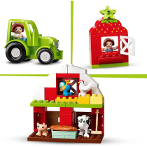 LEGO 10952 Duplo Town Barn, Tractor & Farm Animal Care Toy For Toddlers 2 + Years Old, With Horse, Pig And Cow Figures