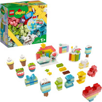 LEGO 10958 DUPLO Classic Creative Birthday Party Set with Deluxe Cake & Numbers for Toddlers 1 .5 Years Old