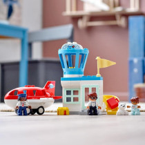 LEGO 10961 DUPLO Town Aeroplane & Airport Playset with Airplane and Pilot Figure, Learning Toy for Toddlers 2+ Years, New 2021