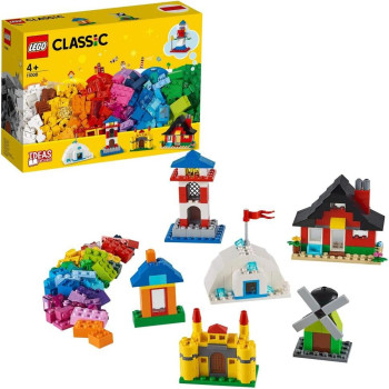 LEGO 11008 Classic Bricks And Houses Building Set, Preschool Toys For 4+ Year Old With Six Easy-To-Build Models
