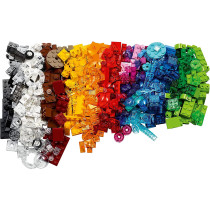 LEGO 11013 Classic Creative Transparent Bricks Building Set With Animals For Kids 4+