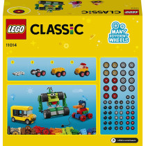 LEGO 11014 Classic Bricks And Wheels Starter Building Set For Kids 4 + Years Old, With Toy Car, Train, Bus, Robot And More