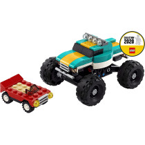 LEGO 31101 Creator 3in1 Monster Truck Demolition Car Toy - Muscle Car - Dragster Building Set, Vehicle Collection Series