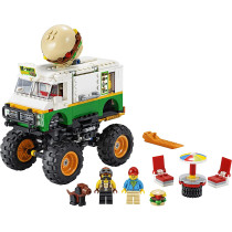 LEGO 31104 Creator 3-In-1 Monster Burger Truck Toy, Off Roader, Tractor Hauler Building Set, Vehicle Collection
