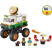 LEGO 31104 Creator 3-In-1 Monster Burger Truck Toy, Off Roader, Tractor Hauler Building Set, Vehicle Collection