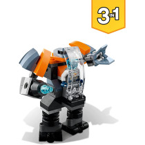 LEGO 31111 Creator 3 In 1 Cyber Drone Building Set With Cyber Mech And Scooter, Space Toys For Kids 6 Years Old