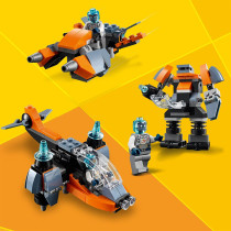 LEGO 31111 Creator 3 In 1 Cyber Drone Building Set With Cyber Mech And Scooter, Space Toys For Kids 6 Years Old