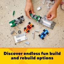 LEGO 31113 Creator 3 In 1 Race Car Transporter Toy Truck With Trailer, Crane And Tugboat Building Set