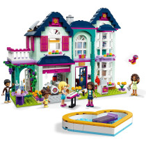 LEGO 41449 Friends Andrea'S Family HoUSe Playset, Doll HoUSe With Swimming Pool And MUSic Studio