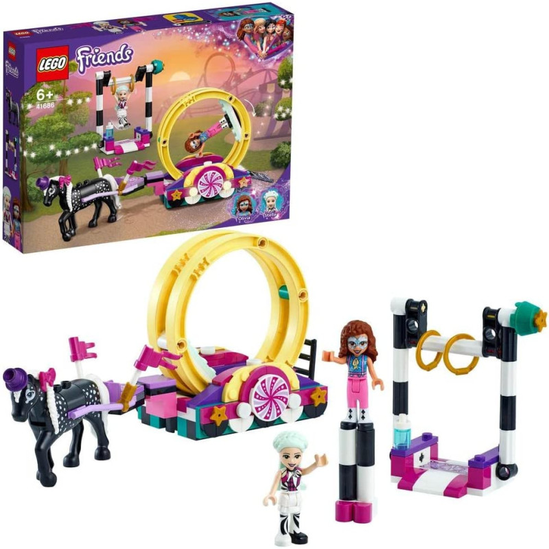 LEGO 41686 Friends Magical Acrobatics Gymnastics Fairground Set, Amusement Theme Park Toy For Kids 6+ Years Old, New 2021