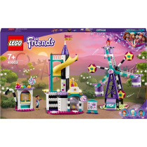 LEGO 41689 Friends Magical Funfair Ferris Wheel and Slide Playset, Amusement Park Toy for Kids with Magic Trick, New 2021