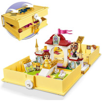 LEGO 43177 Disney Princess Belle's Storybook Adventures Castle Set from Beauty and the Beast Movie, Travel Case Toy