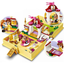LEGO 43177 Disney Princess Belle's Storybook Adventures Castle Set from Beauty and the Beast Movie, Travel Case Toy