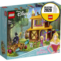 LEGO 43188 Disney Princess Aurora's Forest Cottage Sleeping Beauty Playset with Maleficent Minifigure and Animal Figures