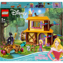 LEGO 43188 Disney Princess Aurora's Forest Cottage Sleeping Beauty Playset with Maleficent Minifigure and Animal Figures