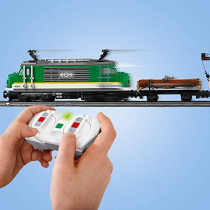 LEGO 60198 City Cargo Train Set Battery Powered Engine For 6 Year Old, Rc Bluetooth Connection, 3 Wagons, Tracks And Accessories