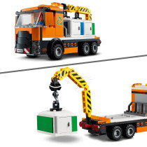 LEGO 60292 City Town Centre Building Set With Toy Motorbike, Bike, Truck, Road Plates And 8 Minifigures