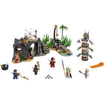 LEGO 71747 NINJAGO The Keepers' Village Building Set, with Ninja Cole, Jay and Kai Minifigures, Toys for Kids 8 + Years Old