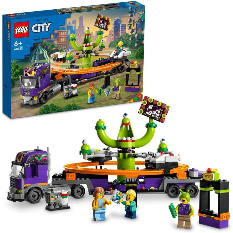 LEGO City Space Ride Amusement Truck 60313 Toy, Multicolor