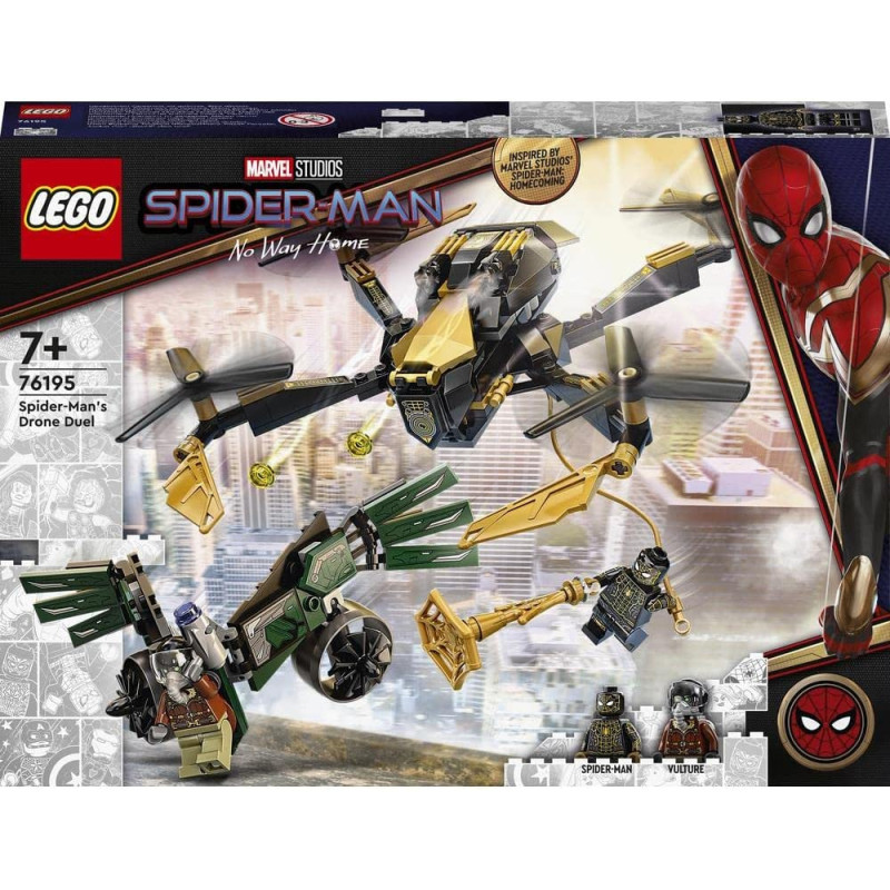 LEGO Super Heroes 76195 Spider-Man's Drone Duel (198 Pieces), 76195