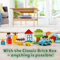 LEGO 10913 Duplo Classic Brick Box Building Set With Storage, First Bricks Learning Toy For Toddlers 1.5 Year Old
