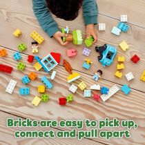 LEGO 10913 Duplo Classic Brick Box Building Set With Storage, First Bricks Learning Toy For Toddlers 1.5 Year Old