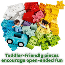 LEGO 10913 Duplo Classic Brick Box Building Set With Storage, First Bricks Learning Toy For Toddlers 1.5 Year Old