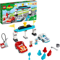 LEGO 10947 Duplo Town Race Cars Toy For Toddlers 2 + Years Old, Push And Go Racer Vehicles Set For Preschool Kids, New 2021