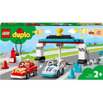 LEGO 10947 Duplo Town Race Cars Toy For Toddlers 2 + Years Old, Push And Go Racer Vehicles Set For Preschool Kids, New 2021