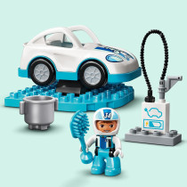 LEGO 10947 Duplo Town Race Cars Toy For Toddlers 2 + Years Old, Push And Go Racer Vehicles Set For Preschool Kids, New 2021