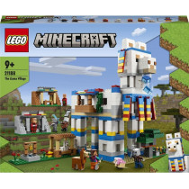 LEGO 21188 Minecraft The Llama Village Toy Farm House Building Set With 6 Modules, Plus Villagers And Animal Figures, Gift Idea For Kids